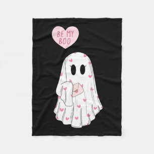 Du bist mein Boo Funny Spooky Ghost Valentine Day Fleecedecke