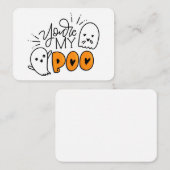 Du bist mein Boo-Geschenkenke Mitteilungskarte (Vorne/Hinten)