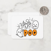 Du bist mein Boo-Geschenkenke Mitteilungskarte (Vorderseite/Rückseite Beispiel)