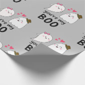 Du bist mein Boo Halloween Ghost Kawaii Niedlich Geschenkpapier (Ecke)