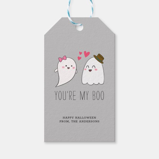 Du bist mein Boo Halloween Kawaii Ghost Niedlich S Geschenkanhänger (Vorderseite)