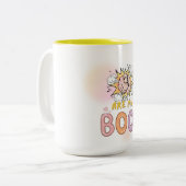 Du bist mein Boo - Niedlicher Geist Hallo Zweifarbige Tasse (Vorderseite Links)