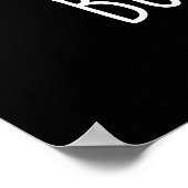 Du bist mein Butter halb Funny Toast Pun Dark BG Poster (Ecke)