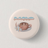 Du bist mein Cup von Calm Boho Latte Button (Vorderseite)