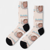 Du bist mein Cup von Calm Boho Latte Socken (Linkes Detail)