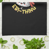 Du bist mein Ebi-Ding Sushi Geschirrtuch (Gefaltet)