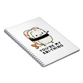 Du bist mein Ebi-Thing Funny Sushi Pun Notizblock (Rechte Seite)