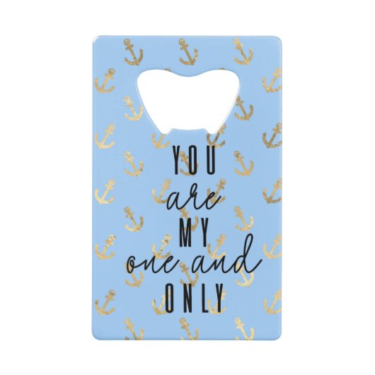 Du bist mein Einziger Geldbeutel Flaschenöffner (Vorderseite)