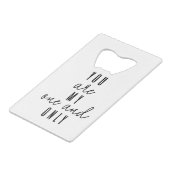 Du bist mein Einziger Geldbeutel Flaschenöffner (Rückseite Schrägansicht)