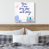 Du bist mein Einziger Leinwanddruck (Insitu (Schlafzimmer))