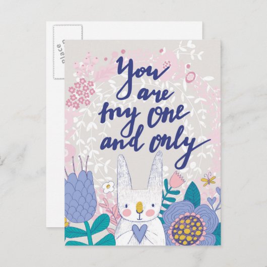 Du bist mein Einziger Postkarte (Vorne/Hinten)