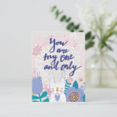 Du bist mein Einziger Postkarte (Stehend Vorderseite)