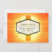 Du bist mein einziger Sonnenschein mit Kreuz Einladung (Rückseite)