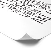 Du bist mein einziger Sonnenschein Poster (Ecke)