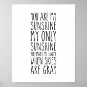 Du bist mein einziger Sonnenschein Poster (Vorne)