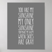 Du bist mein einziger Sonnenschein Poster (Vorne)