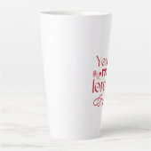 Du bist mein ewiges Valentinstag-Geschenk Milchtasse (Vorderseite)