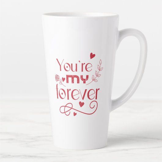 Du bist mein ewiges Valentinstag-Geschenk Milchtasse (Rechts)