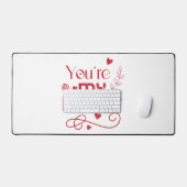 Du bist mein ewiges Valentinstag-Geschenk Schreibtischunterlage (Tastatur & Maus)