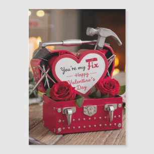 Du bist mein Fix - Romantisches Valentintagsdesign Magneteinladung