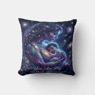 Du bist mein ganzes Universum Kosmische Mutter Bab Kissen