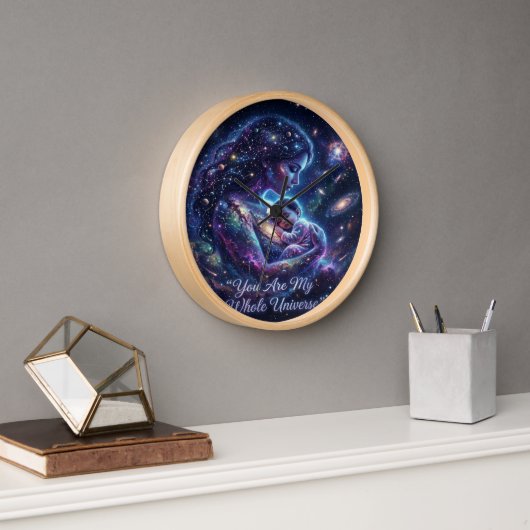Du bist mein ganzes Universum Kosmische Mutter Bab Uhr (Büro)