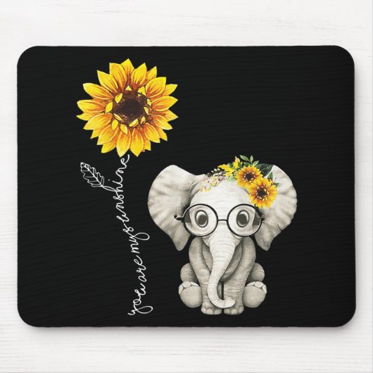 Du bist mein Geschenk für die Sonnenblume Hippie-S Mousepad (Vorne)