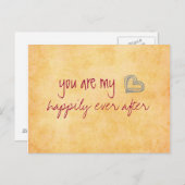 Du bist mein Glück, immer danach Postkarte (Vorne/Hinten)