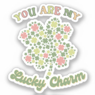 Du bist mein glücklicher Charm Aufkleber