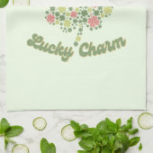 Du bist mein glücklicher Charm Geschirrtuch (Gefaltet)