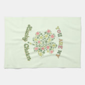 Du bist mein glücklicher Charm Geschirrtuch (Horizontal)