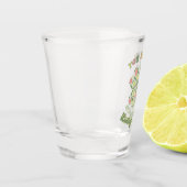 Du bist mein glücklicher Charm Schnapsglas (Links)