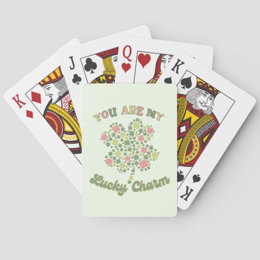 Du bist mein glücklicher Charm Spielkarten (Rückseite)