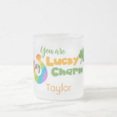 Du bist mein glücklicher St. Patricks Day Mattglastasse (Mittel)