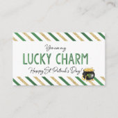 Du bist mein Glücksbringer Telefonnummerkarte (Vorderseite)