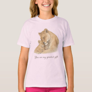 Du bist mein größtes Geschenk – Löwin und Jungtier T-Shirt