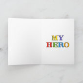 Du bist mein Held Dankeskarte (Innenseite)