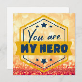 Du bist mein Held Feiertagskarte (Vorne/Hinten)