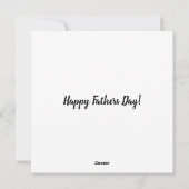 Du bist mein Held Feiertagskarte (Rückseite)