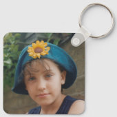 Du bist mein Held Grandad hinzufügen Foto rot Schlüsselanhänger (Rückseite)