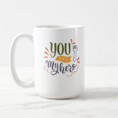 Du bist mein Held! Kaffeetasse (Links)