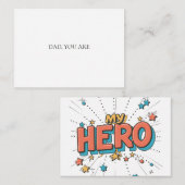 Du bist mein Held Mitteilungskarte (Vorne/Hinten)