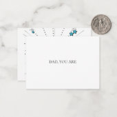 Du bist mein Held Mitteilungskarte (Vorderseite/Rückseite Beispiel)