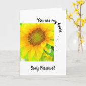 Du bist mein Herz~Bright & Cheery Yellow Sonnenblu Karte (Gelbe Blume)