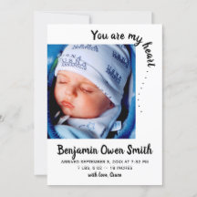 Du bist mein Herz. . . Geburtsankündigung