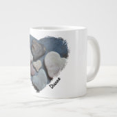 Du bist mein Herz. . . Herz-Shaped Rocks Jumbo-Tasse (Vorderseite Rechts)