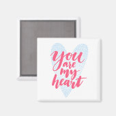 Du bist mein Herz Magnet (Vorderseite/Rückseite)