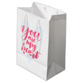 Du bist mein Herz Mittlere Geschenktüte (Rückseite Schrägansicht)