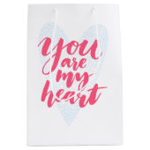 Du bist mein Herz Mittlere Geschenktüte (Vorderseite)
