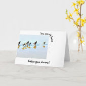Du bist mein Herz Sandpipers Hilton Head Beach Karte (Gelbe Blume)